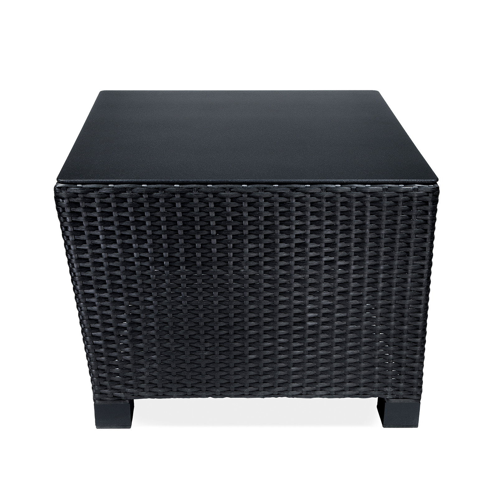Lyon corner table 59x59cm, black
